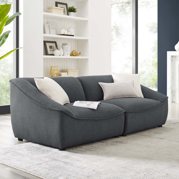 Modway Comprise Upholstered 2-Piece Loveseat