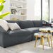 Modway Comprise 3-Piece Upholstered Fabric Sofa