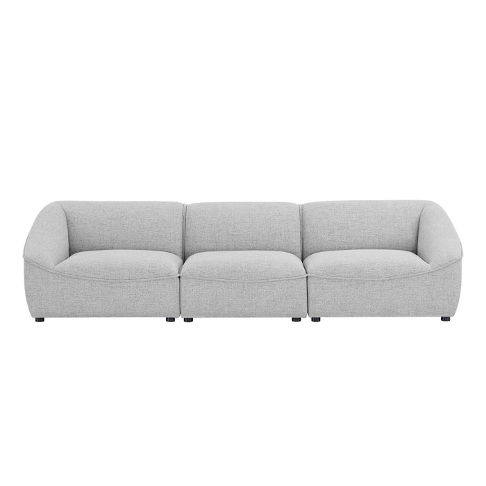 Modway Comprise 3-Piece Upholstered Fabric Sofa