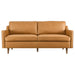 Modway Impart Genuine Mid-Century Modern Leather Sofa