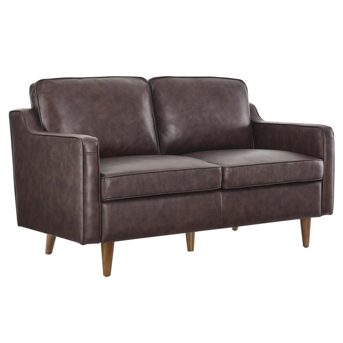 Modway  Impart Genuine Modern Leather Loveseat