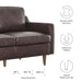 Modway  Impart Genuine Modern Leather Loveseat