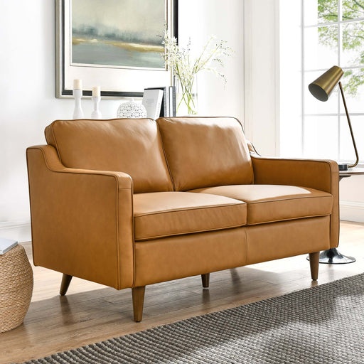 Modway  Impart Genuine Modern Leather Loveseat