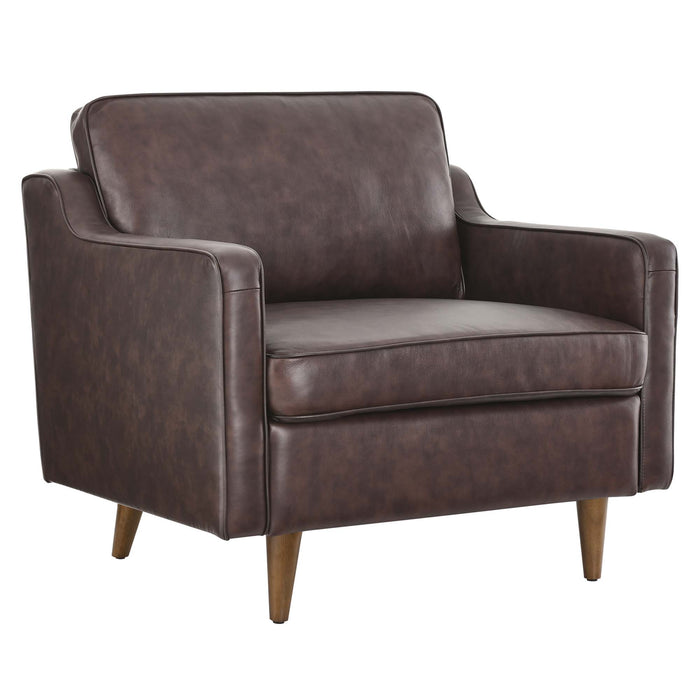 Modway Impart Genuine Leather Accent Armchair