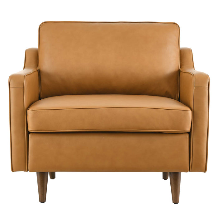 Modway Impart Genuine Leather Accent Armchair