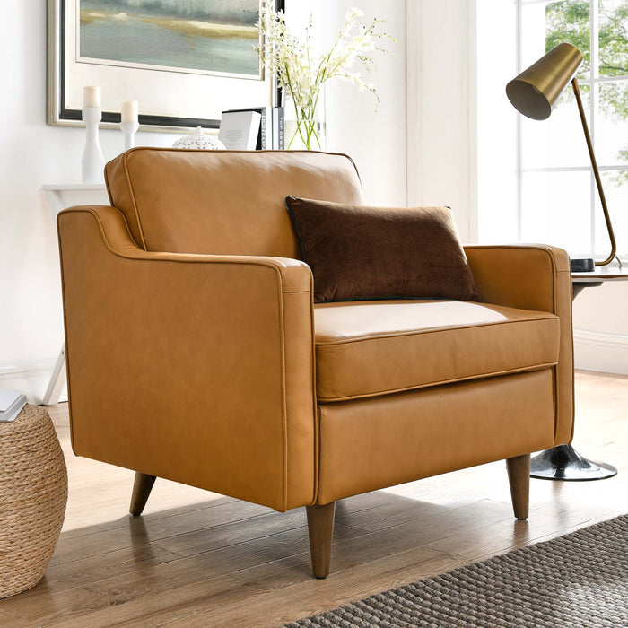 Modway Impart Genuine Leather Accent Armchair