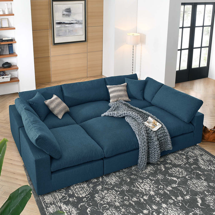 Modway Commix Down Filled Overstuffed 6-Piece Sectional Sofa