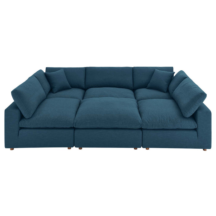 Modway Commix Down Filled Overstuffed 6-Piece Sectional Sofa