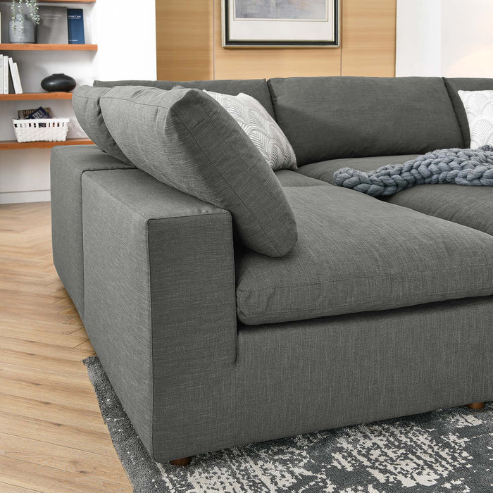 Modway Commix Down Filled Overstuffed 6-Piece Sectional Sofa