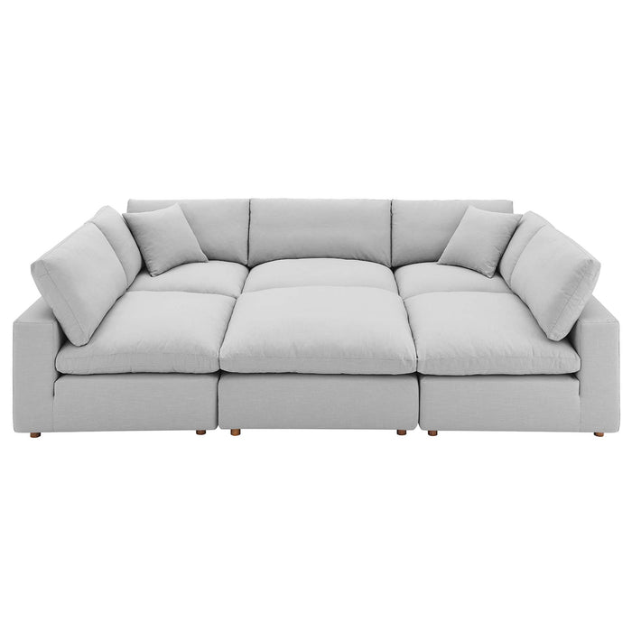 Modway Commix Down Filled Overstuffed 6-Piece Sectional Sofa