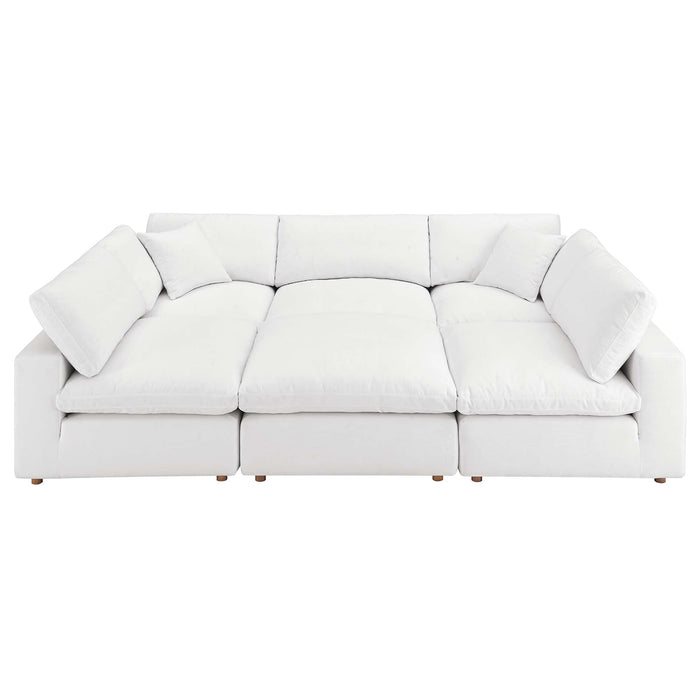 Modway Commix Down Filled Overstuffed 6-Piece Sectional Sofa