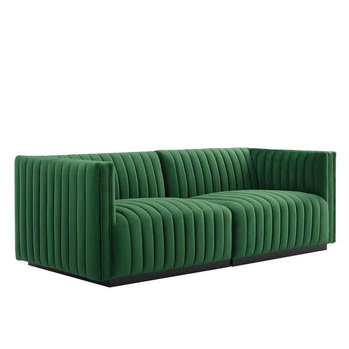 Modway Conjure Channel Tufted Velvet Loveseat