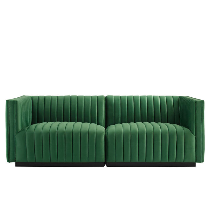 Modway Conjure Channel Tufted Velvet Loveseat