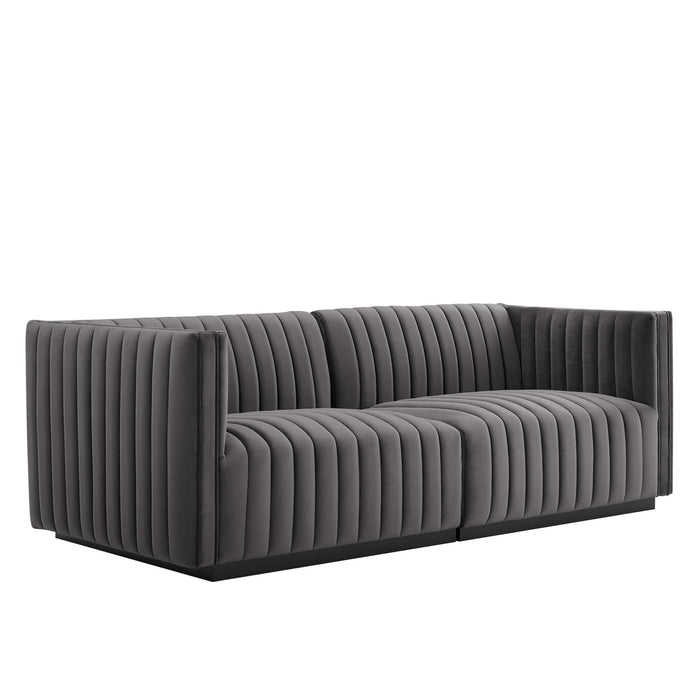 Modway Conjure Channel Tufted Velvet Loveseat