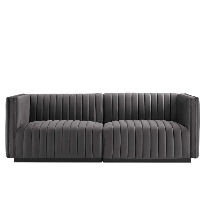 Modway Conjure Channel Tufted Velvet Loveseat