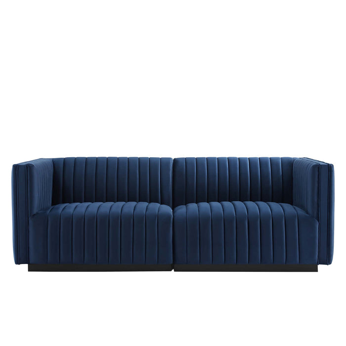 Modway Conjure Channel Tufted Velvet Loveseat