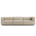 Modway Conjure Channel Tufted Upholstered Fabric Sofa