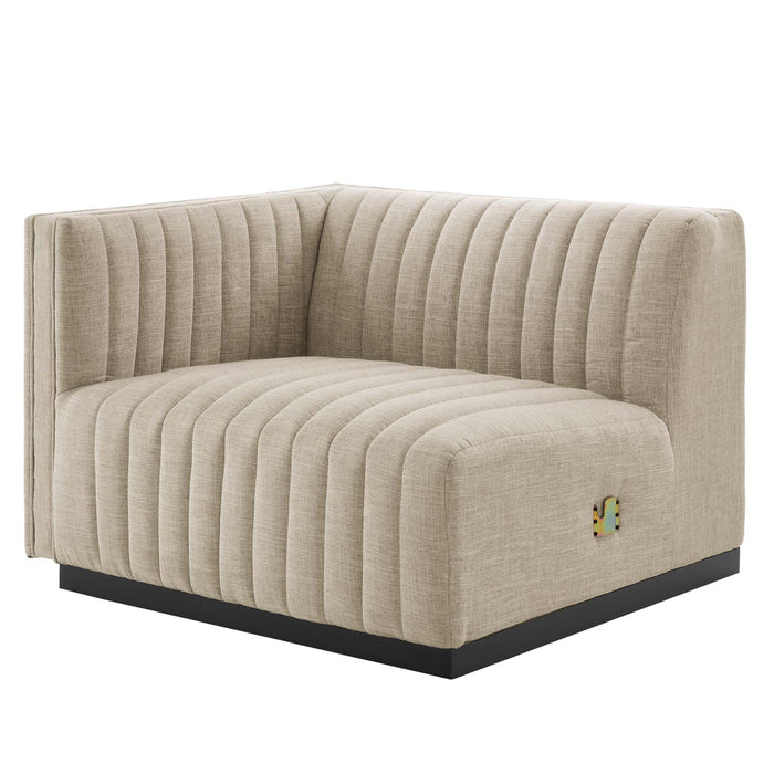 Modway Conjure Channel Tufted Upholstered Fabric Sofa