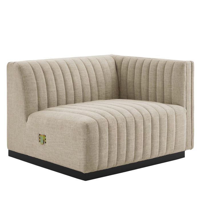 Modway Conjure Channel Tufted Upholstered Fabric Sofa