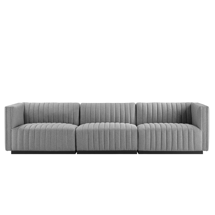 Modway Conjure Channel Tufted Upholstered Fabric Sofa