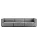 Modway Conjure Channel Tufted Upholstered Fabric Sofa