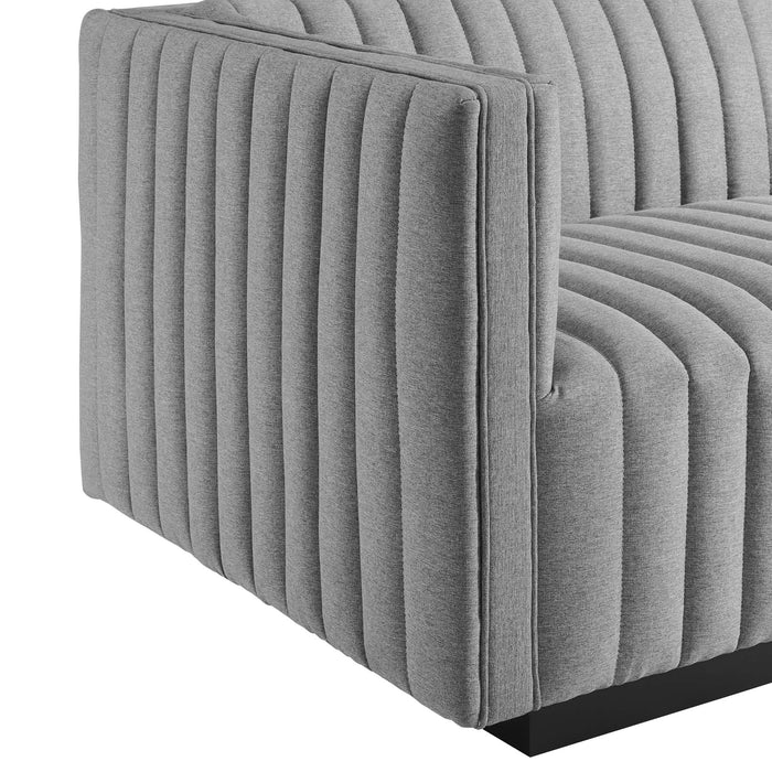 Modway Conjure Channel Tufted Upholstered Fabric Sofa