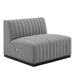 Modway Conjure Channel Tufted Upholstered Fabric Sofa