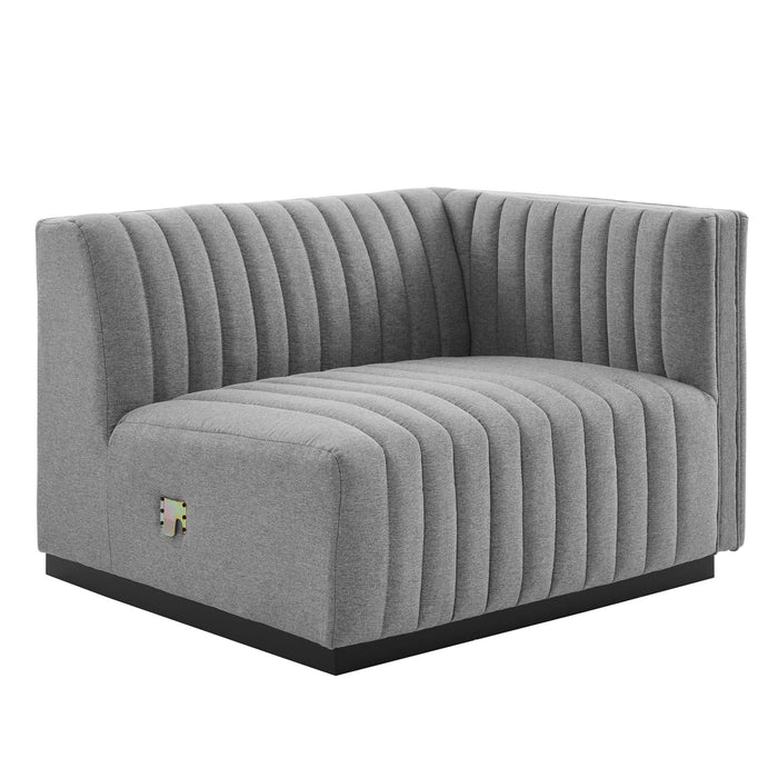 Modway Conjure Channel Tufted Upholstered Fabric Sofa