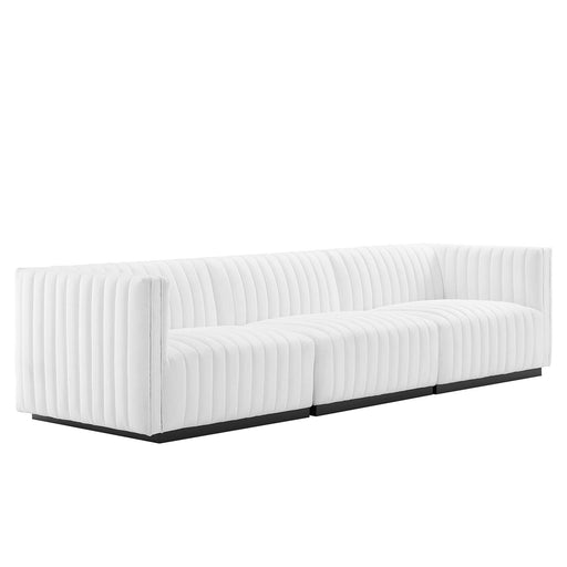 Modway Conjure Channel Tufted Upholstered Fabric Sofa