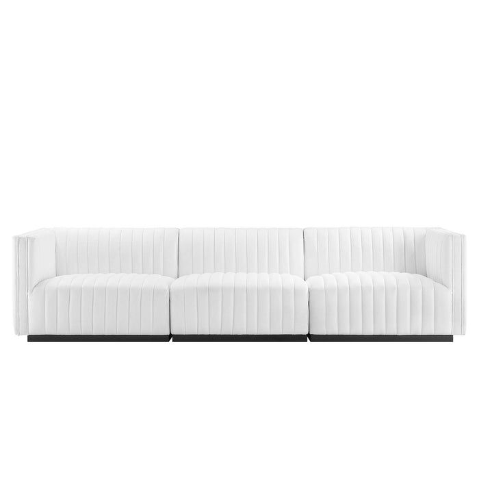 Modway Conjure Channel Tufted Upholstered Fabric Sofa