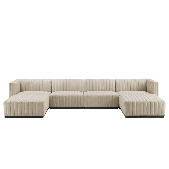 Modway Conjure Fabric 6-Piece Sectional Sofa