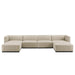 Modway Conjure Fabric 6-Piece Sectional Sofa