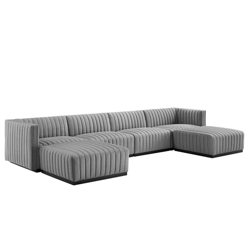 Modway Conjure Fabric 6-Piece Sectional Sofa