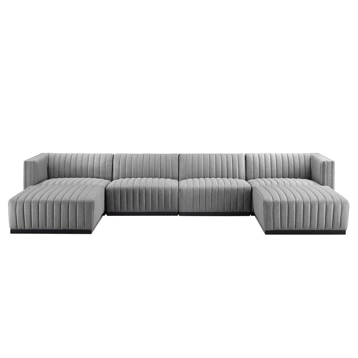 Modway Conjure Fabric 6-Piece Sectional Sofa