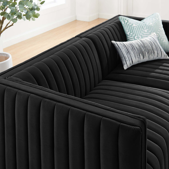 Modway Conjure Channel Tufted Velvet Loveseat