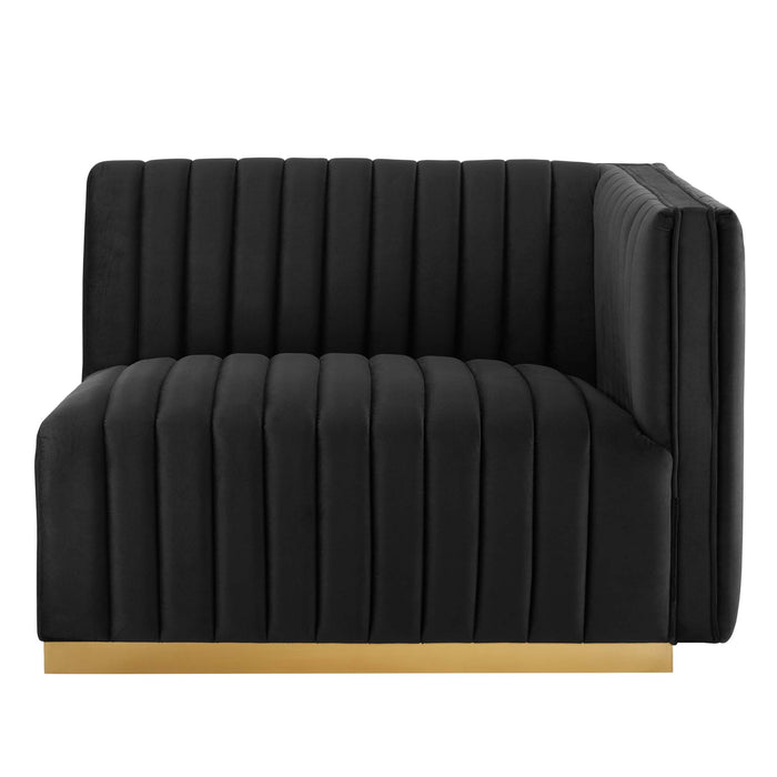 Modway Conjure Channel Tufted Velvet Loveseat