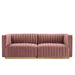 Modway Conjure Channel Tufted Velvet Loveseat