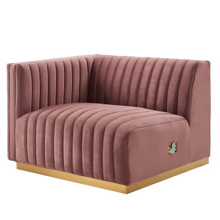 Modway Conjure Channel Tufted Velvet Loveseat