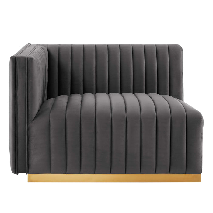 Modway Conjure Channel Tufted Velvet Loveseat