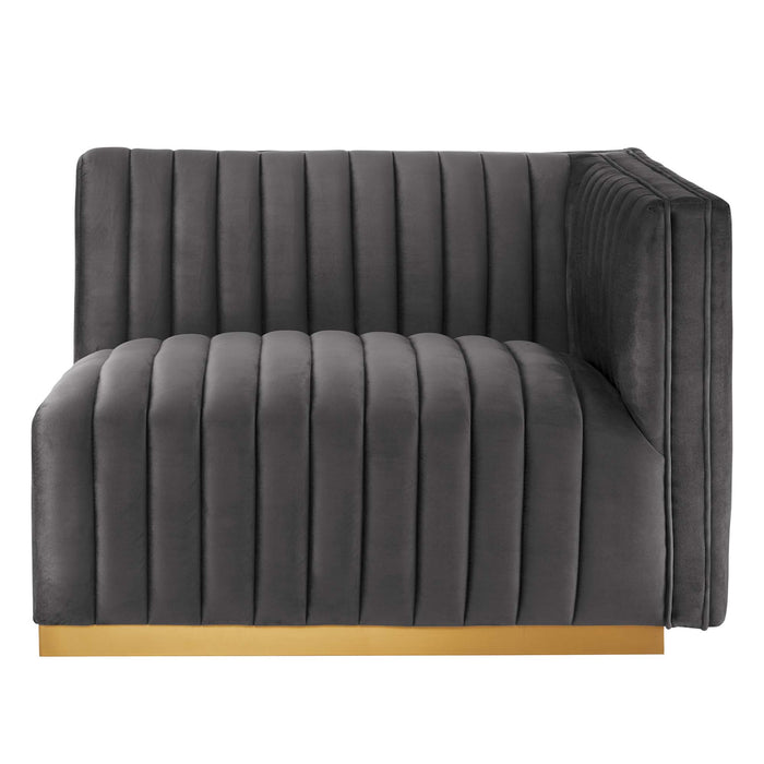 Modway Conjure Channel Tufted Velvet Loveseat