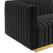 Modway Conjure Channel Tufted Modern Velvet Sofa