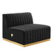 Modway Conjure Channel Tufted Modern Velvet Sofa