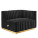 Modway Conjure Channel Tufted Modern Velvet Sofa