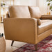 Modway Valour Mid-Century Modern Leather Loveseat