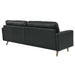 Modway Valour 88" Mid-Century Modern Leather Sofa