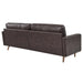 Modway Valour 88" Mid-Century Modern Leather Sofa