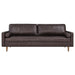 Modway Valour 88" Mid-Century Modern Leather Sofa