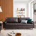 Modway Valour 88" Mid-Century Modern Leather Sofa