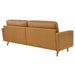 Modway Valour 88" Mid-Century Modern Leather Sofa