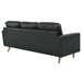 Modway Valour 78" Leather Modern Sectional Sofa